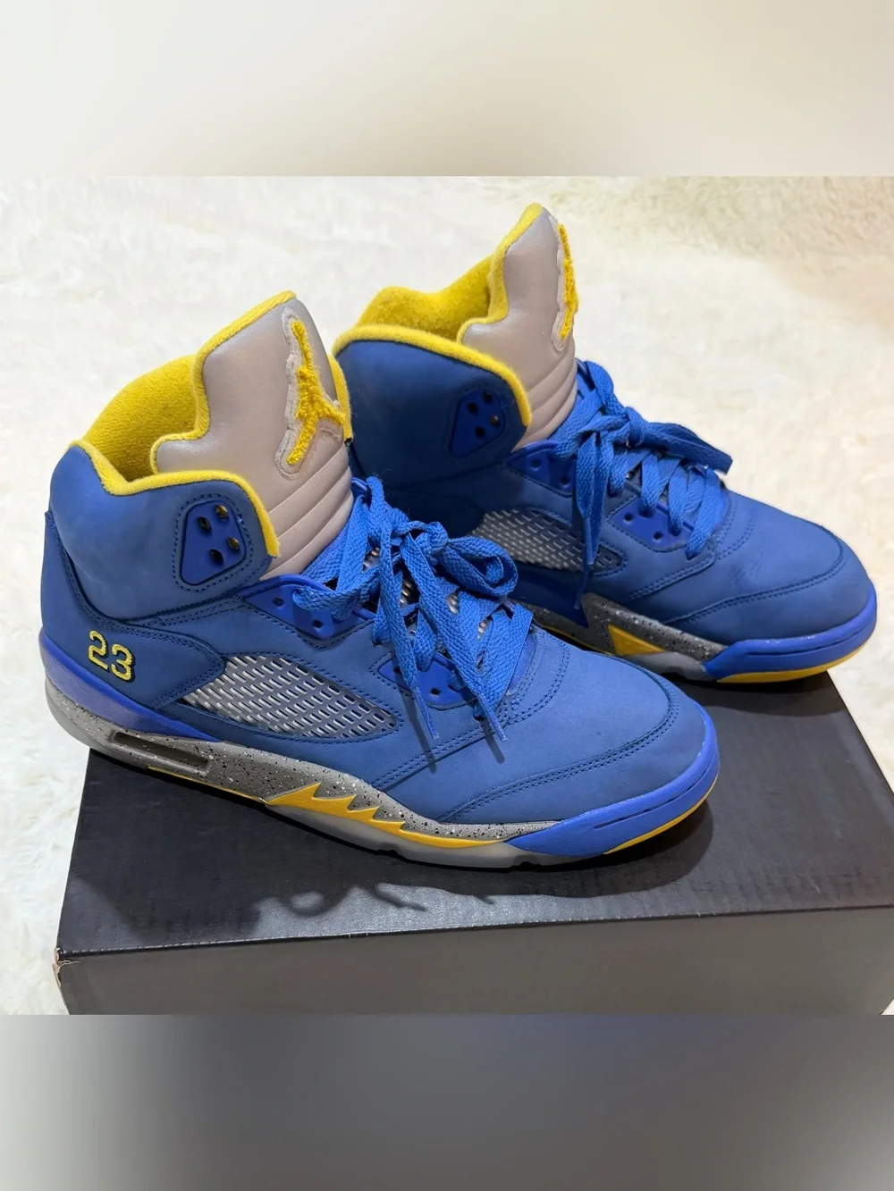 Men’s Air Jordan 5 Retro JSP Laney Varsity Royal - Size 9.5 - CD2720-400